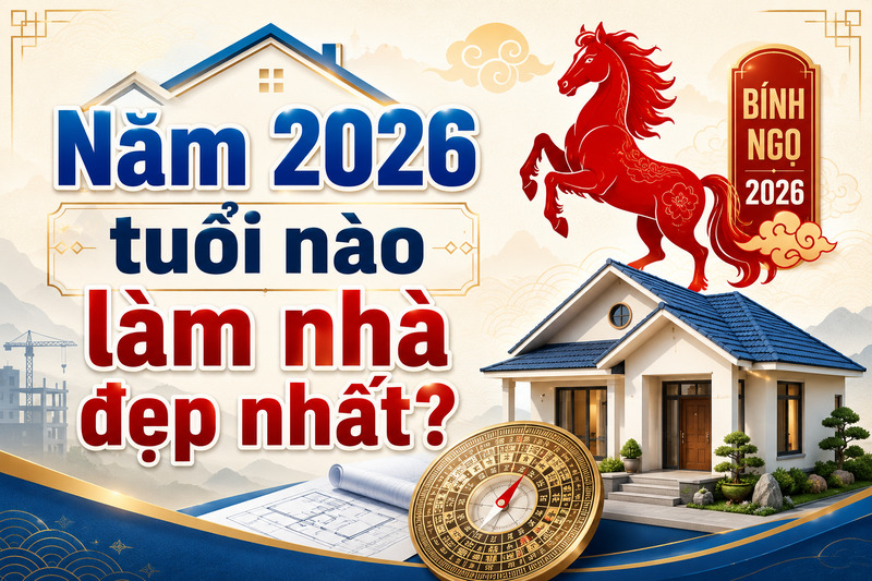 Xem tuổi làm nhà năm 2026 giúp gia chủ có thêm sự an tâm trước khi khởi công xây dựng. 