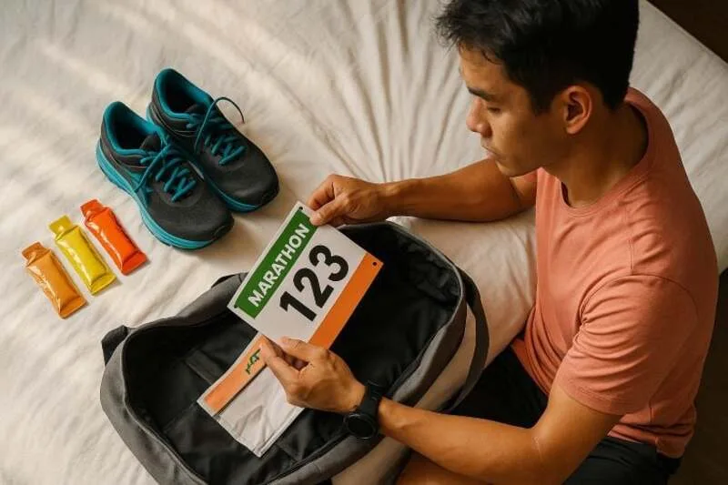 Ngày thi marathon cần chuẩn bị trang phục, dinh dưỡng, chiến thuật pace và tâm lý bình tĩnh.